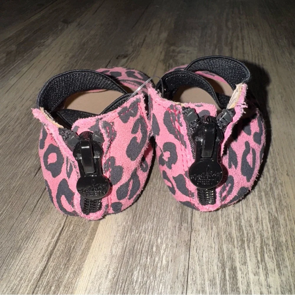 Monkey Feet Pink Leopard Baby Sandals